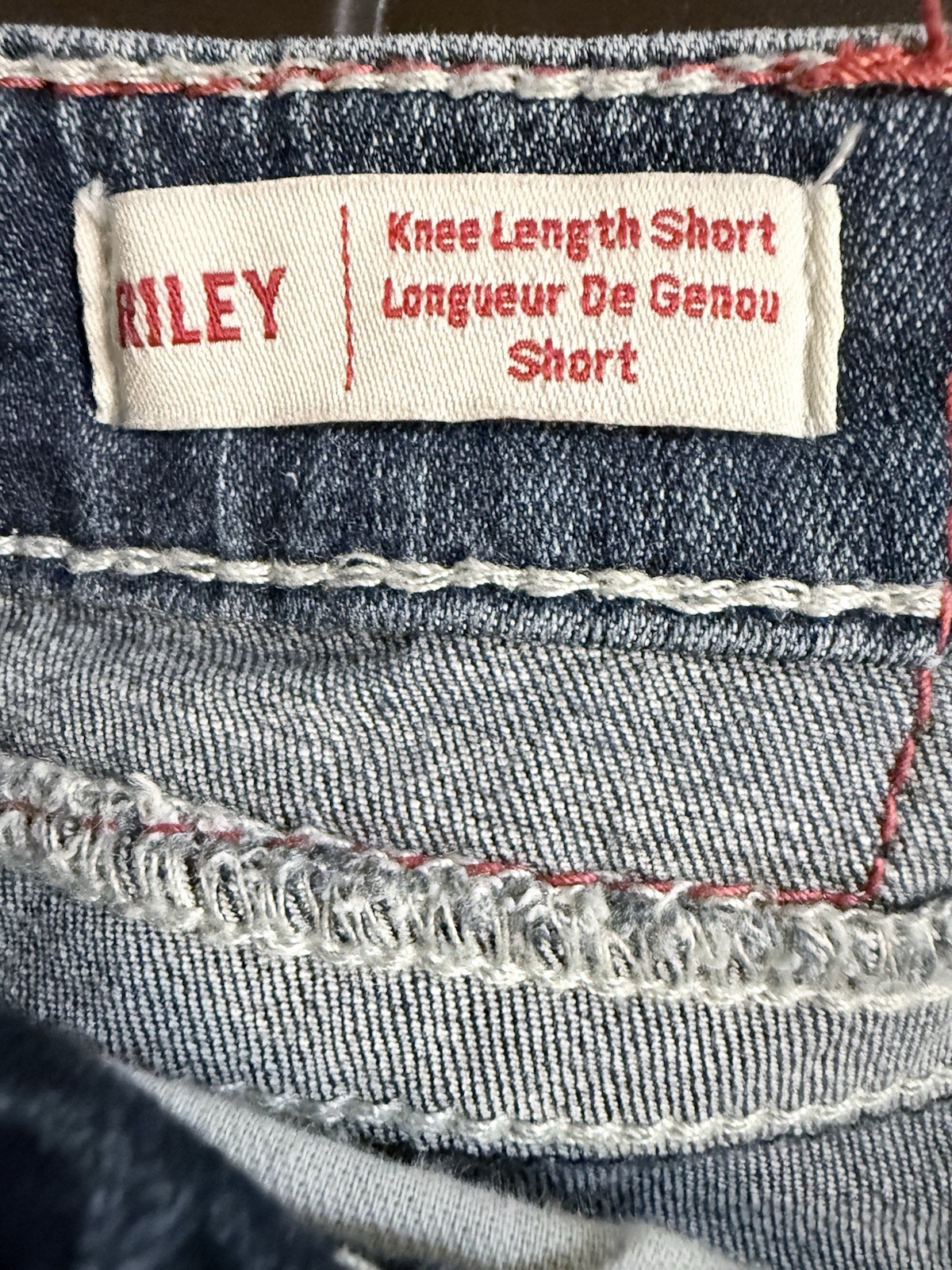 Women’s Authentic True Religion Riley Knee Length Shorts, Size 32