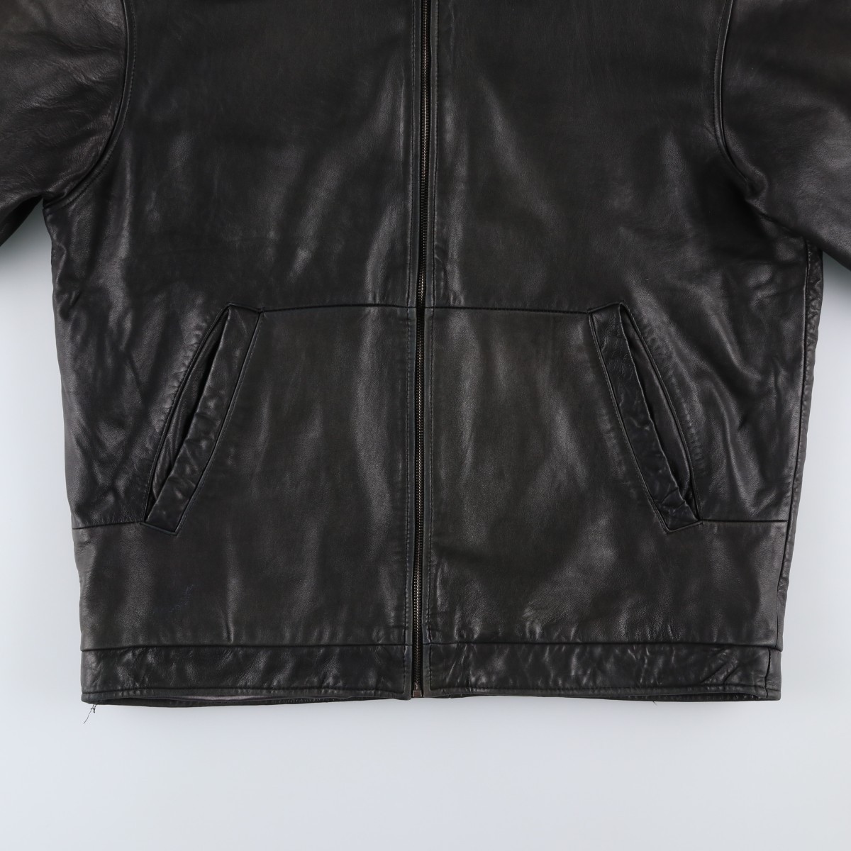 Used MARCUCCI swing top type leather blouson men’s size L equivalent
