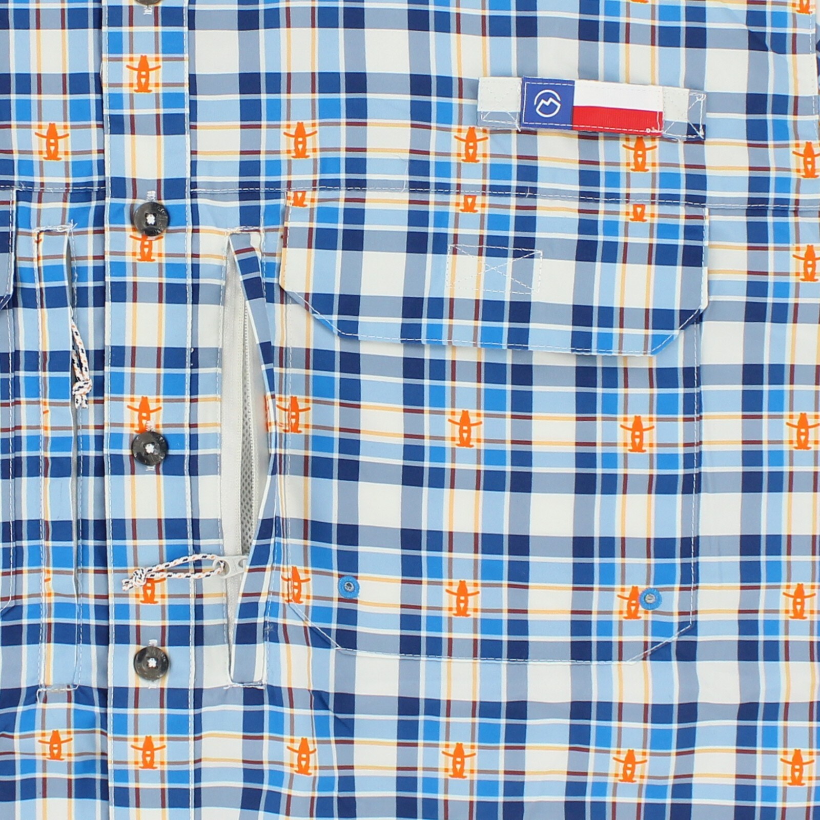 Magellan Men’s Shirt Houston Livestock Prints, Relaxed Short Sleeve Button Down