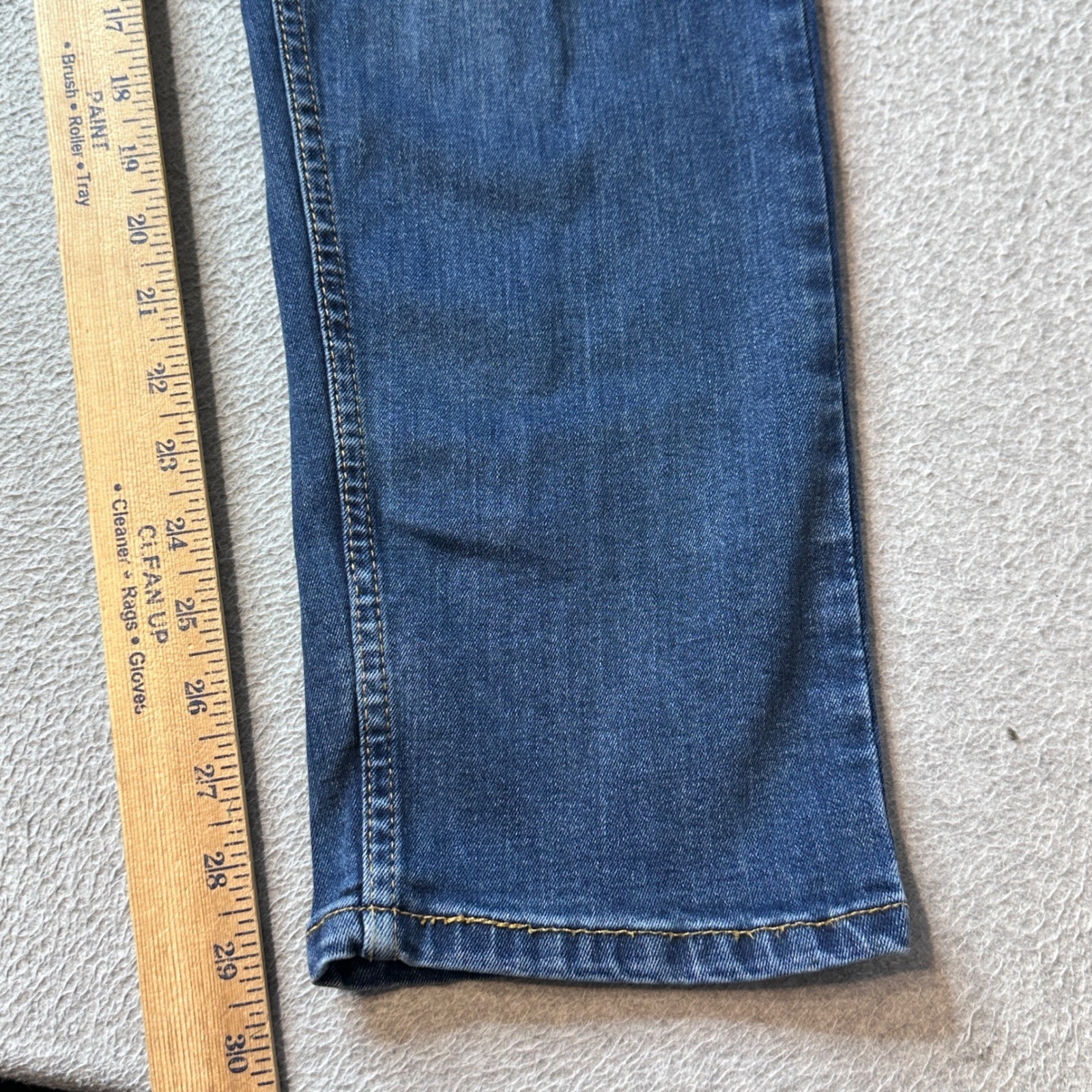 Levi’s 502 Jeans Mens 34×32 (34×29) Blue Regular Taper Medium Wash Stretch Denim