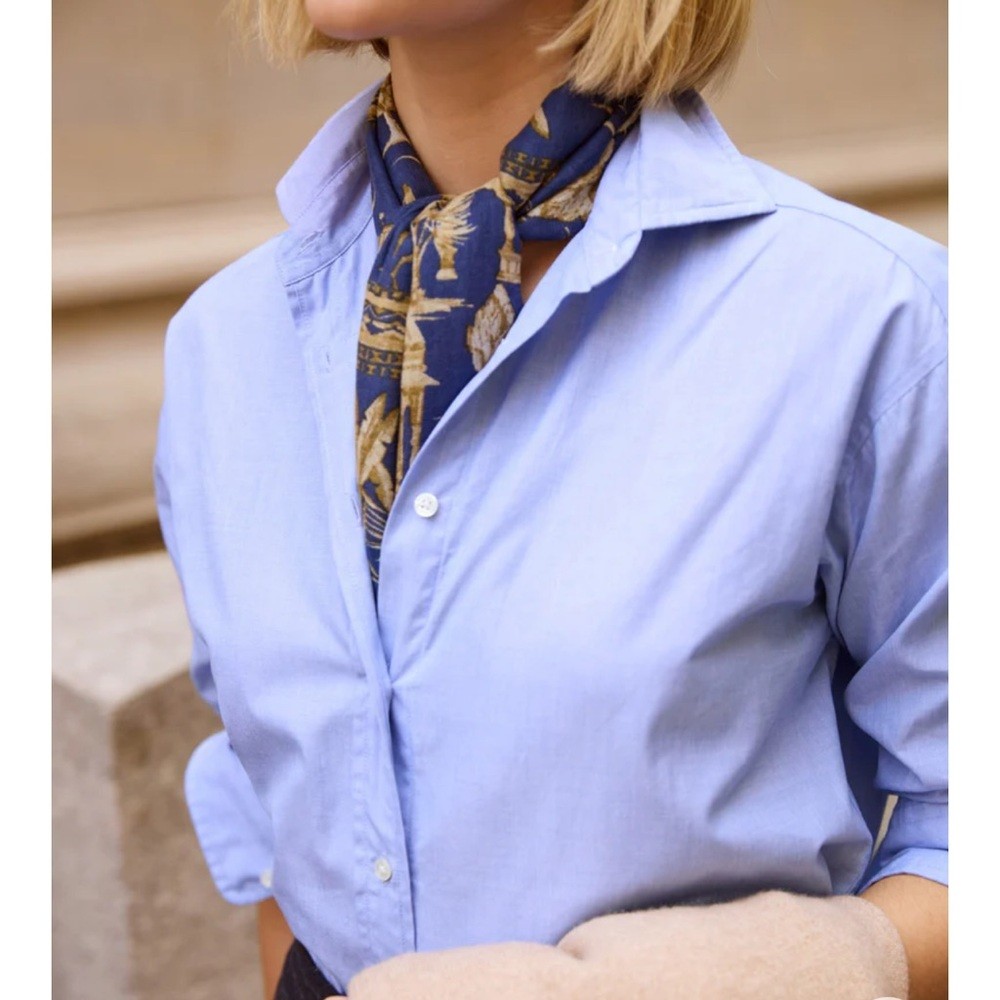 J. McLaughlin modern fit floral print shirt M