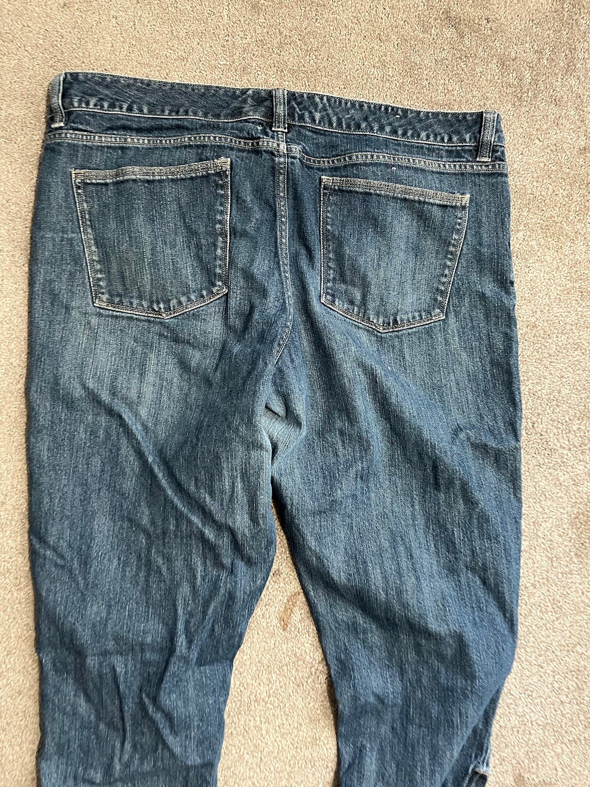 Gap Womens Y2k Low Rise Capri Jeans Sz 16 Ankle Zippers 99% Cotton 1% Spandex
