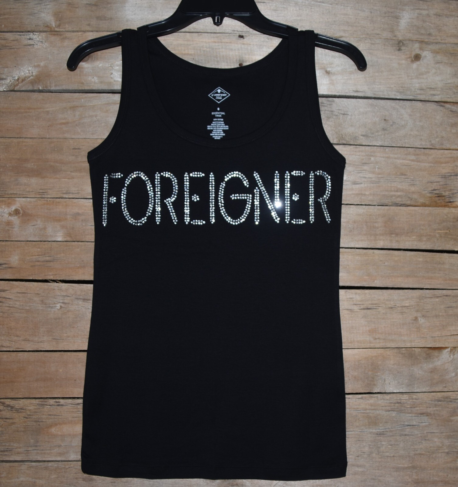Foreigner rhinestone bling shirt or tank XS S M L XL XXL 1X 2X 3X 4X 5X