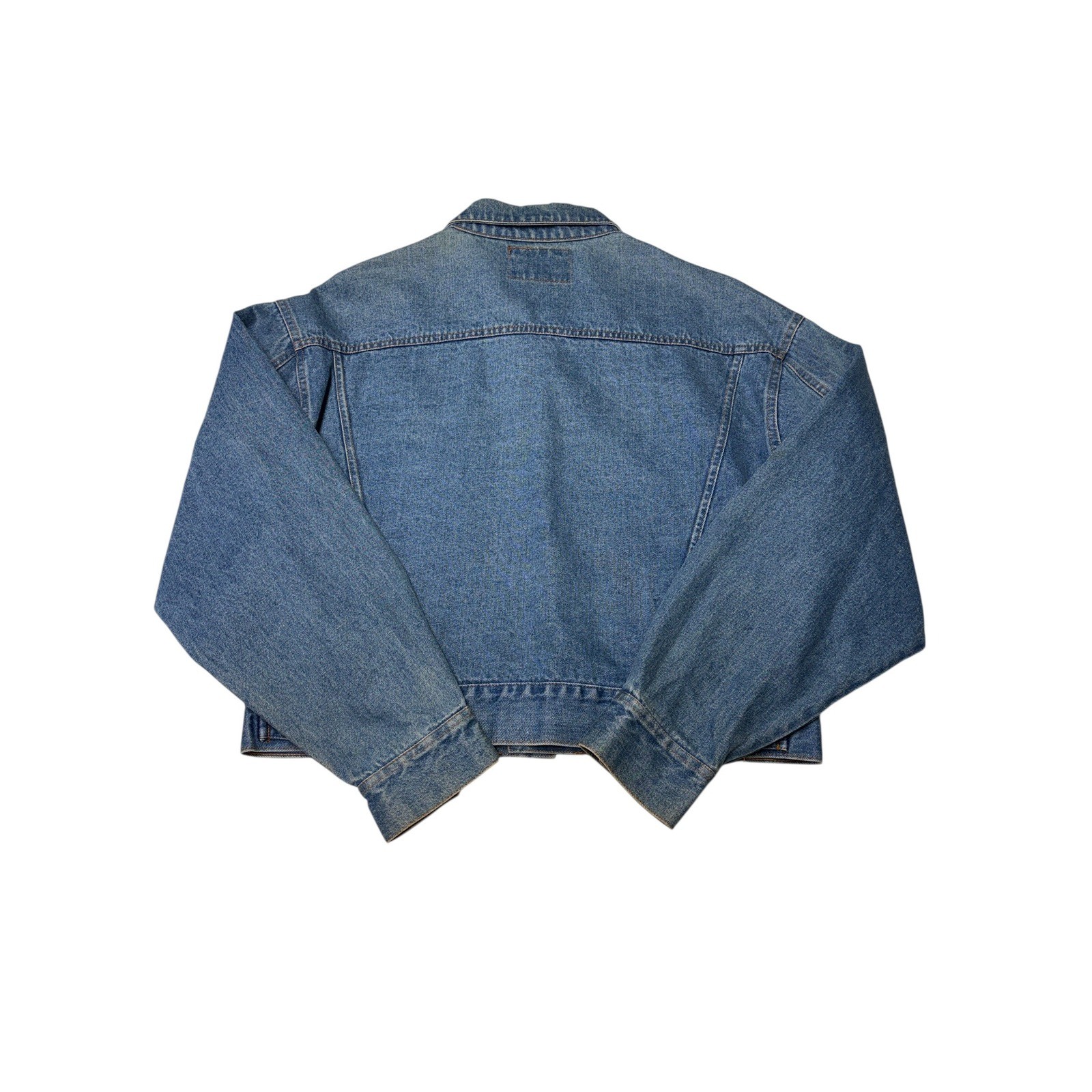 Vintage Tickets Denim Vest Women’s Sz Large Made In United Arab Emirates L USA