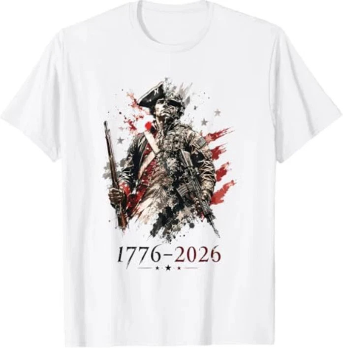 1776-2026 Patriotic Soldier 250th Anniversary T-Shirt