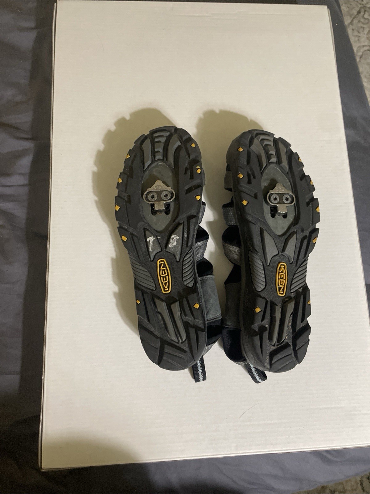 KEEN Wmn Commuter Clipless Cycling Sandals Gray Size 9 (with Shimano SPD Cleats)