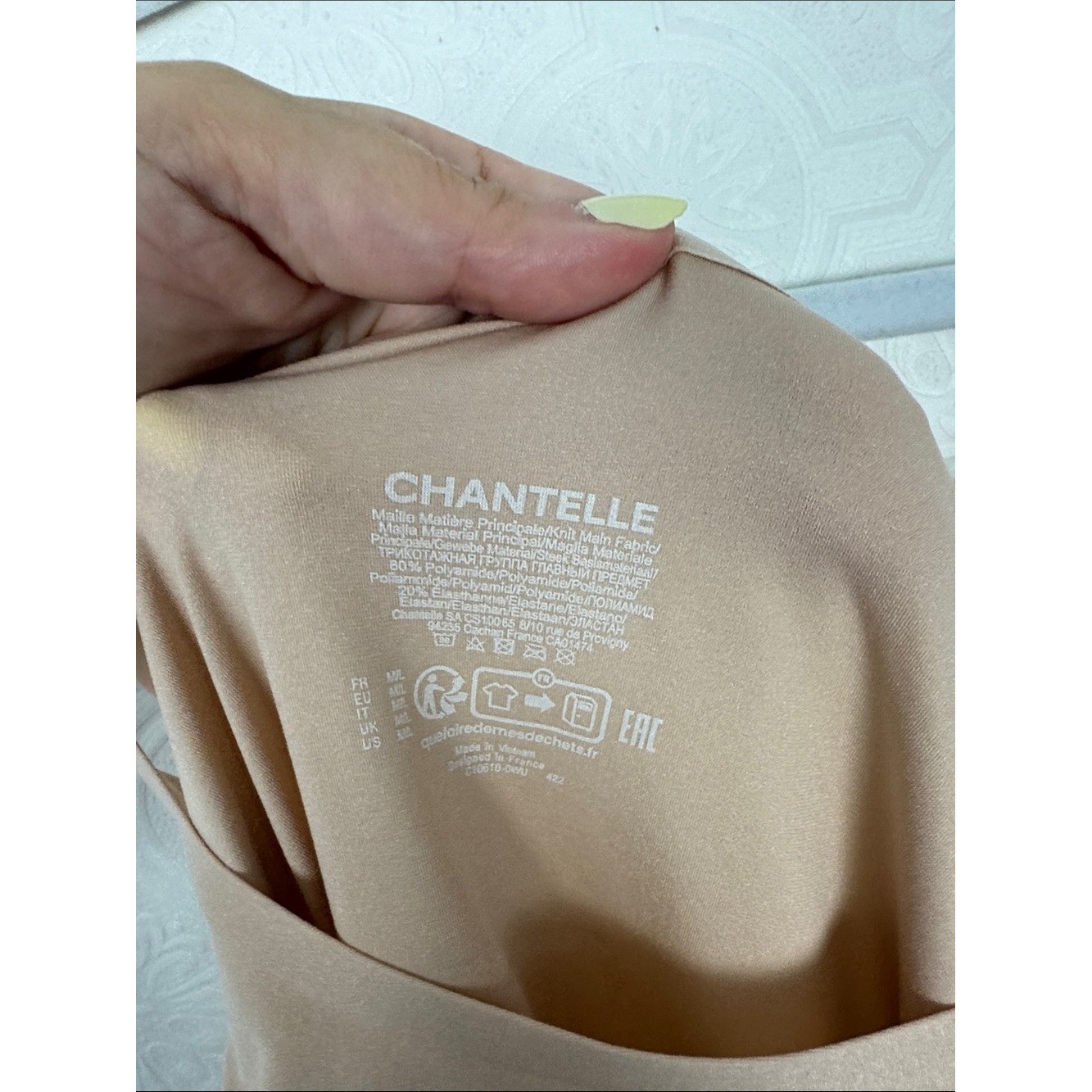 Chantelle Nude Softstretch Seamless Slip Dress Shapewear Smoothing Under Dress