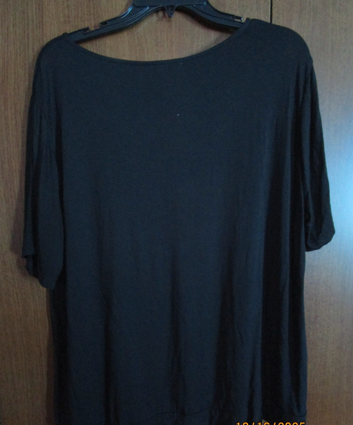 New Avid Love Black Top Sz XXL Rayon & Spandex Bust 49 Length 27.5 in