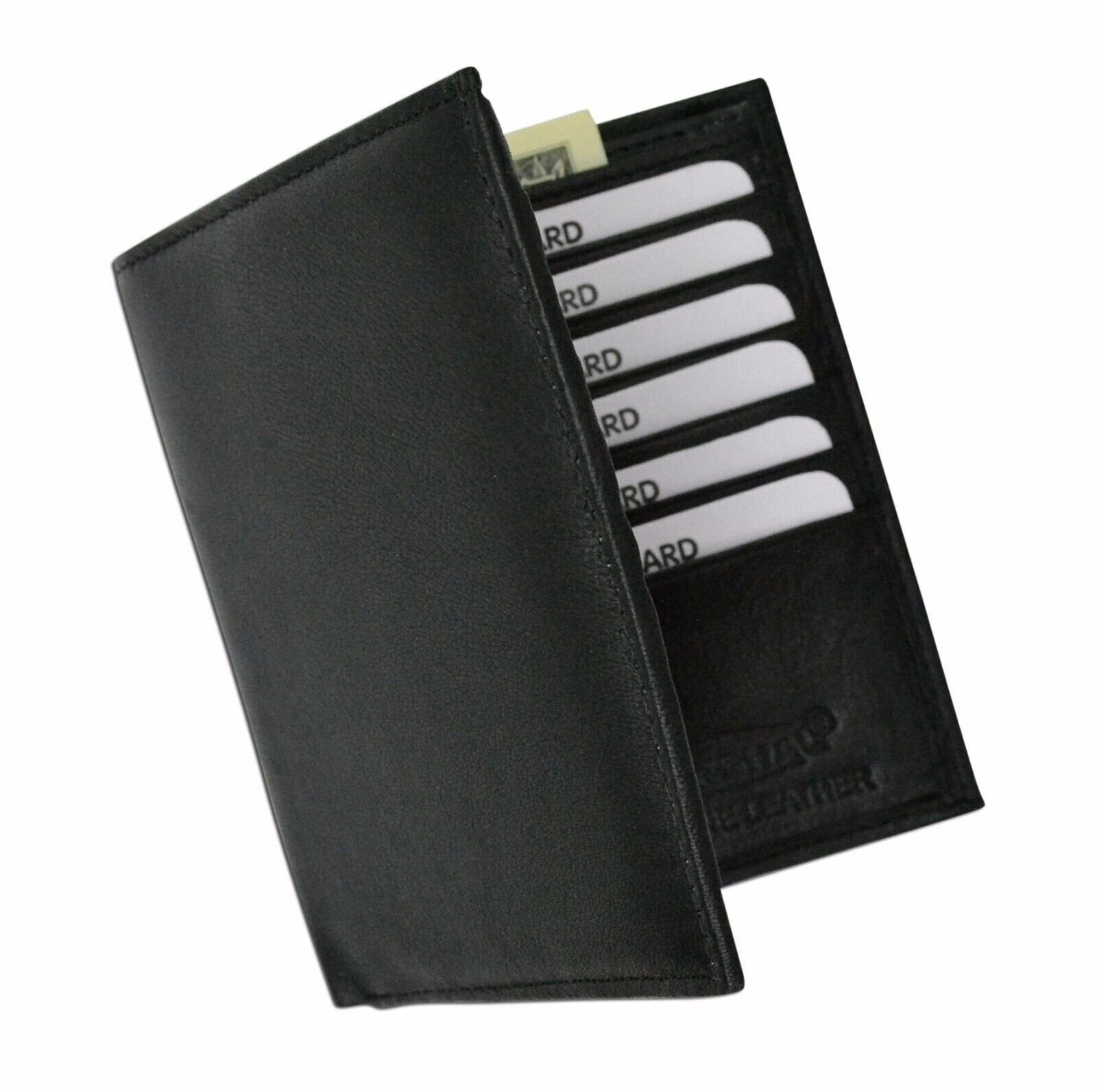Men’s Genuine Leather Bifold Wallet Slim Hipster Cowhide Credit Card New RFID