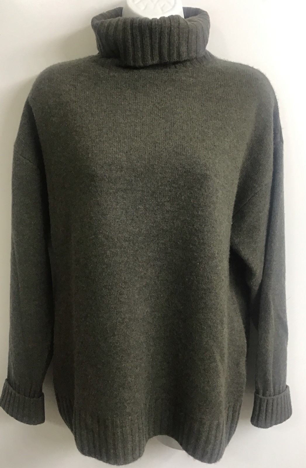 Naadam Green Cashmere Sweater Turtleneck Long Sleeve Size S