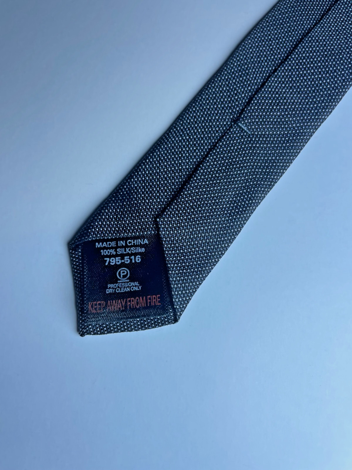 NEXT Men’s Tie, Slim, 100% Silk, Black Gray Silver, Premium GIFT BOX, Excellent