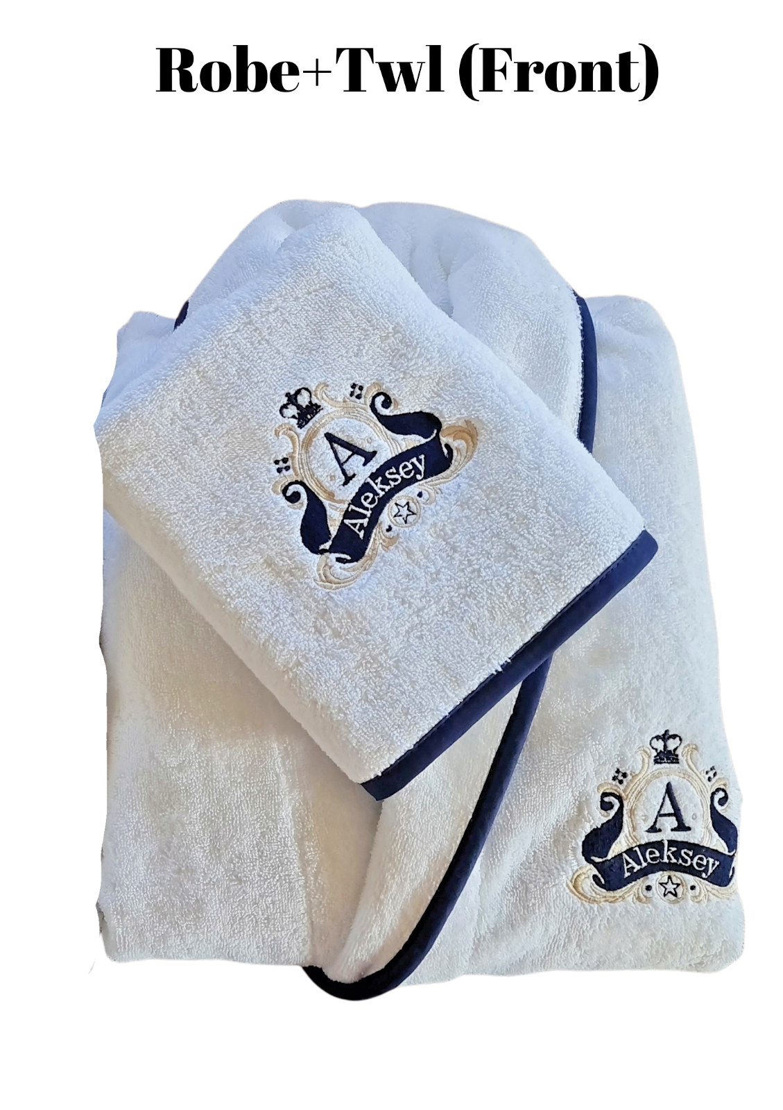 Personalized Couples Bathrobe His and Hers Matching Wedding Gift Turkish Cotton