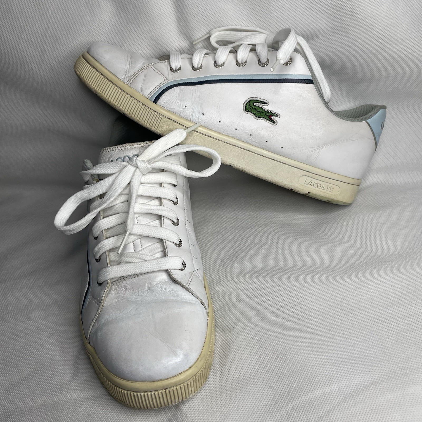 VTG Lacoste Carnaby Court Slider Tennis Shoes Mens Size US 13 Sneakers 2001 Y2K
