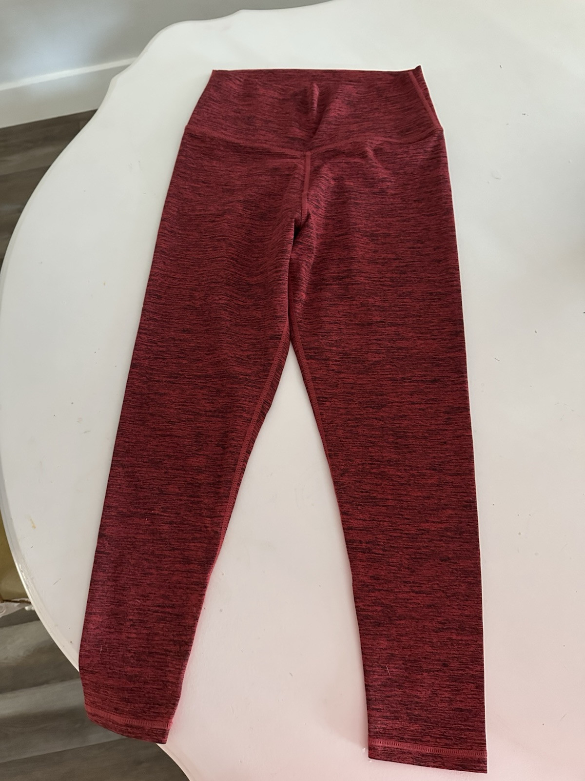 Echt Active Leggings – Berry Marl small flattering back seams red/black HRise