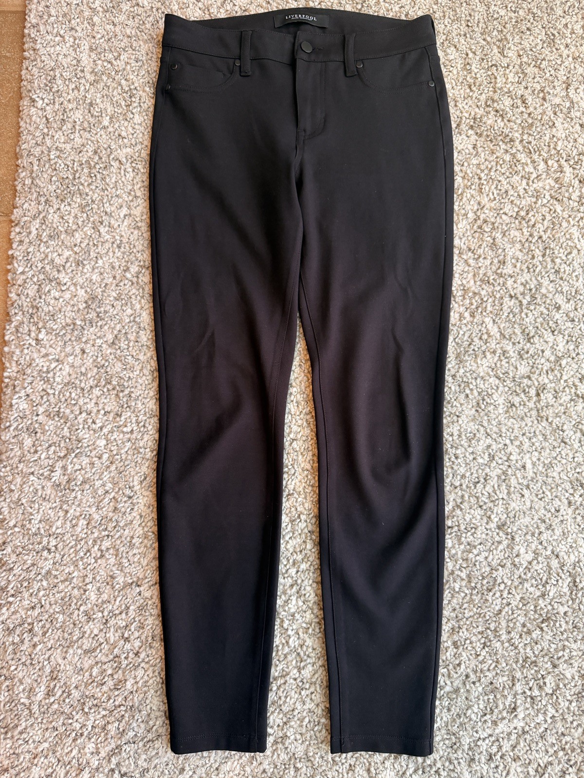 Liverpool Womens Size 4/27 Black Slim Straight Career Stretch Pants