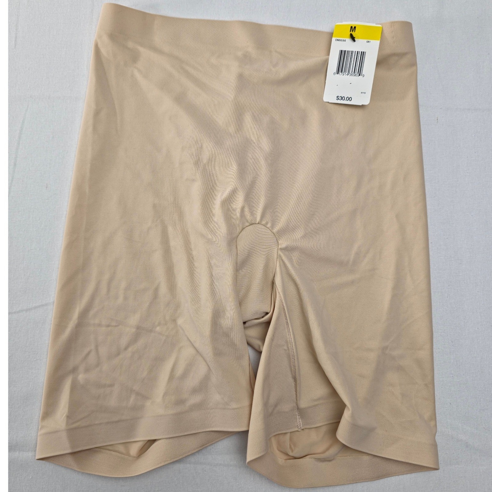 Maidenform Womens Tummy Control Thigh Slimmer Shorts Beige Medium Shapewear NWT