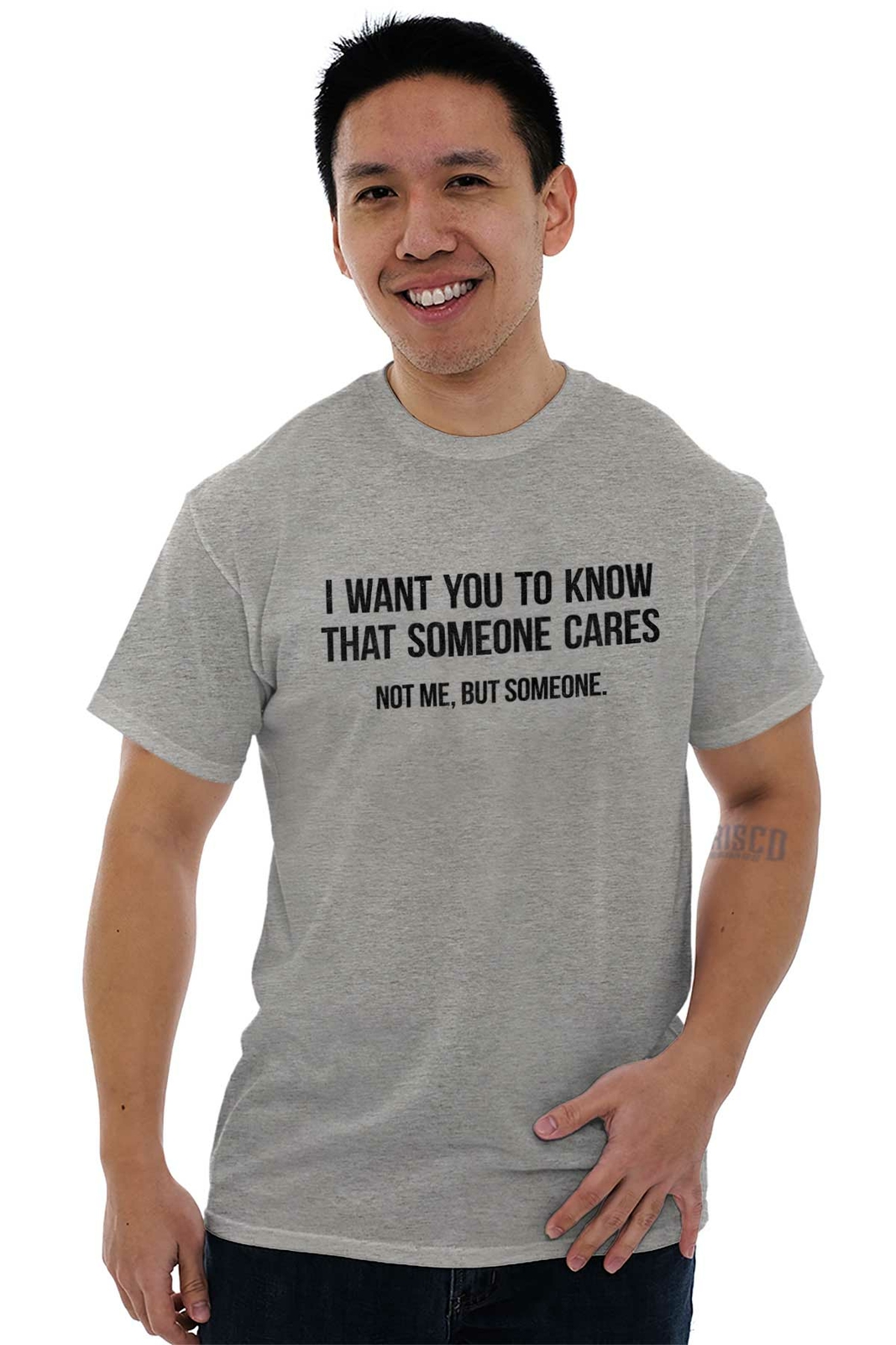 Someone Cares Not Me Sarcastic Rude Funny Womens or Mens Crewneck T Shirt Tee