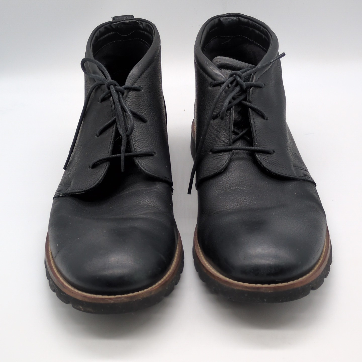 Rockport Shoes Mens Adiprene Black 9.5 Leather Chukka Boots Shock Absorbing