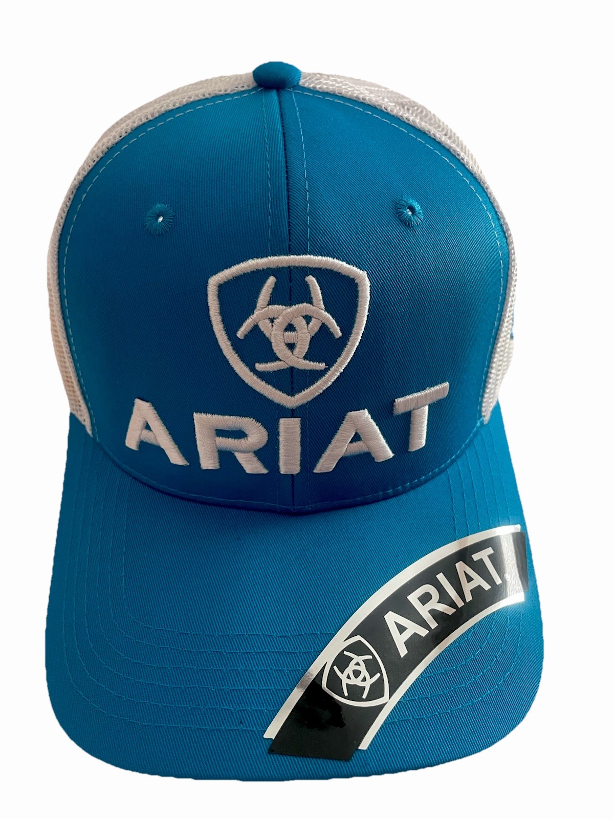 Ariat Mens B-Fit Shield Logo Mesh Back Snapback Cap Hat