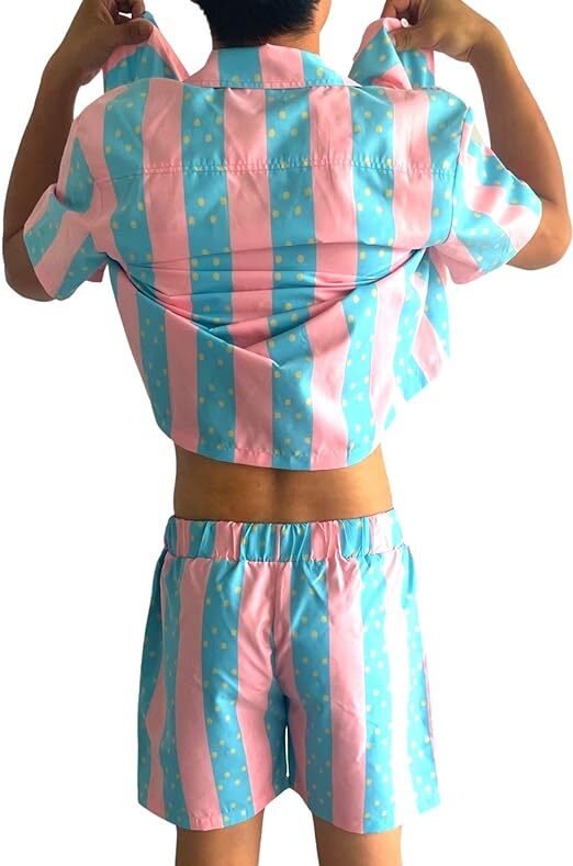 Beauty Boy Doll Movie 80’s Ken Beach Shirt Shorts Set Halloween Costume Cosplay