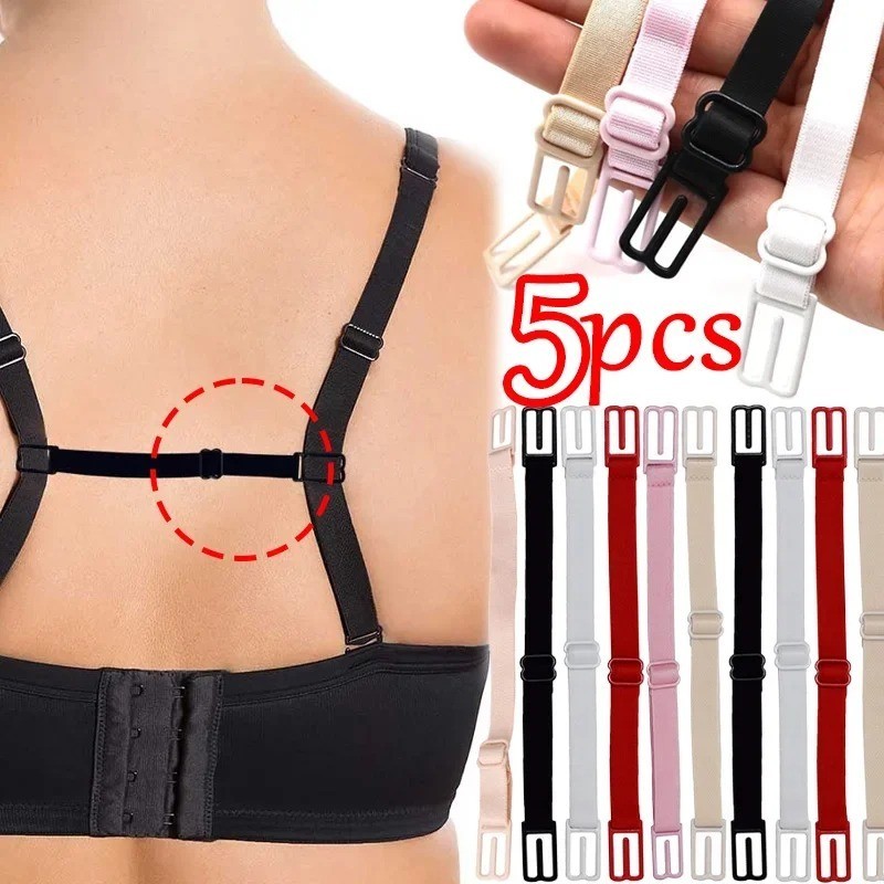 1-5Pcs Bra Strap Holder Adjustable Band Strap Racer Back Clip Women