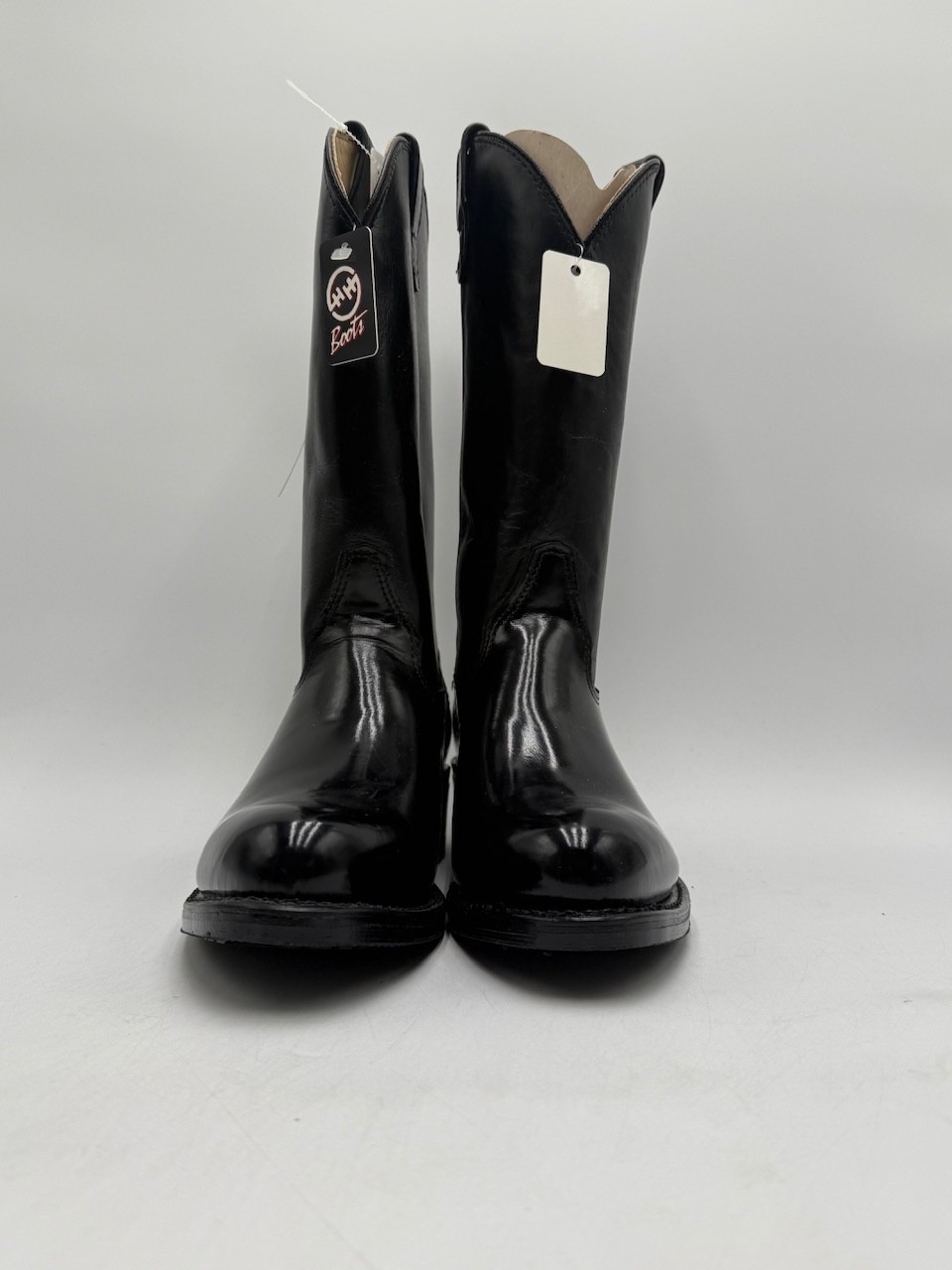 DOUBLE-H 4620 Men’s NEW Leather Work Western Cowboy Boot Black Multiple Sizes