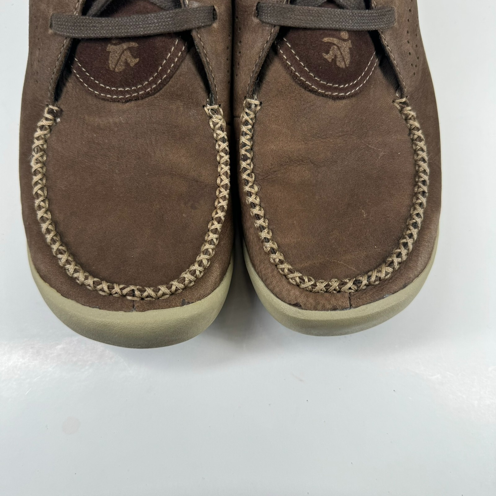Cushe Baja Chill Men’s US 11 Dark Brown Suede Oxford Loafers Vibram Sole UM00131
