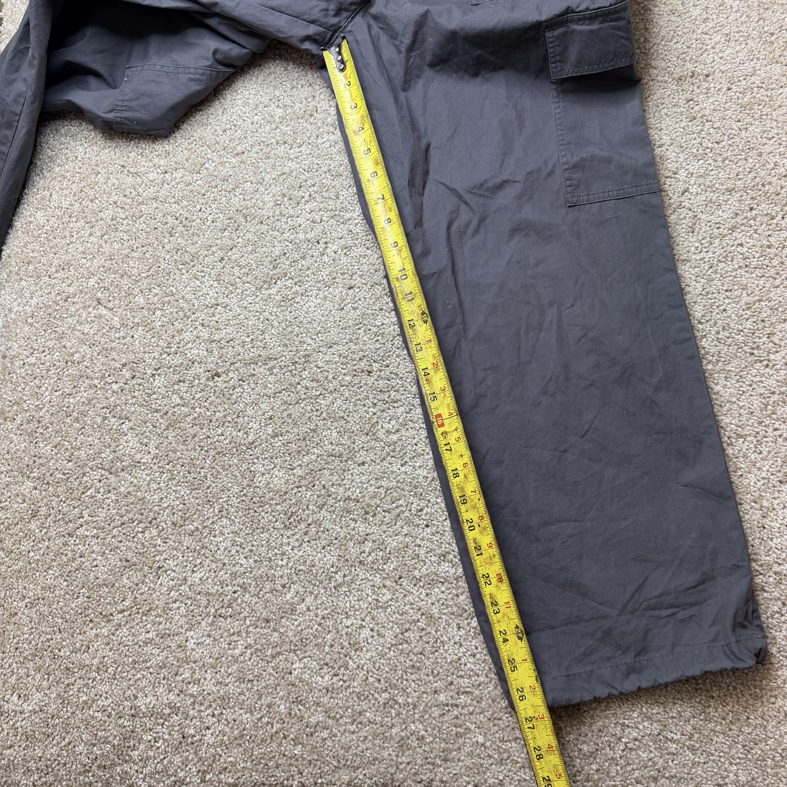 Sonoma Goods For Life Cargo Pants Womens M Gray Twill Drawstring Elastic Waist