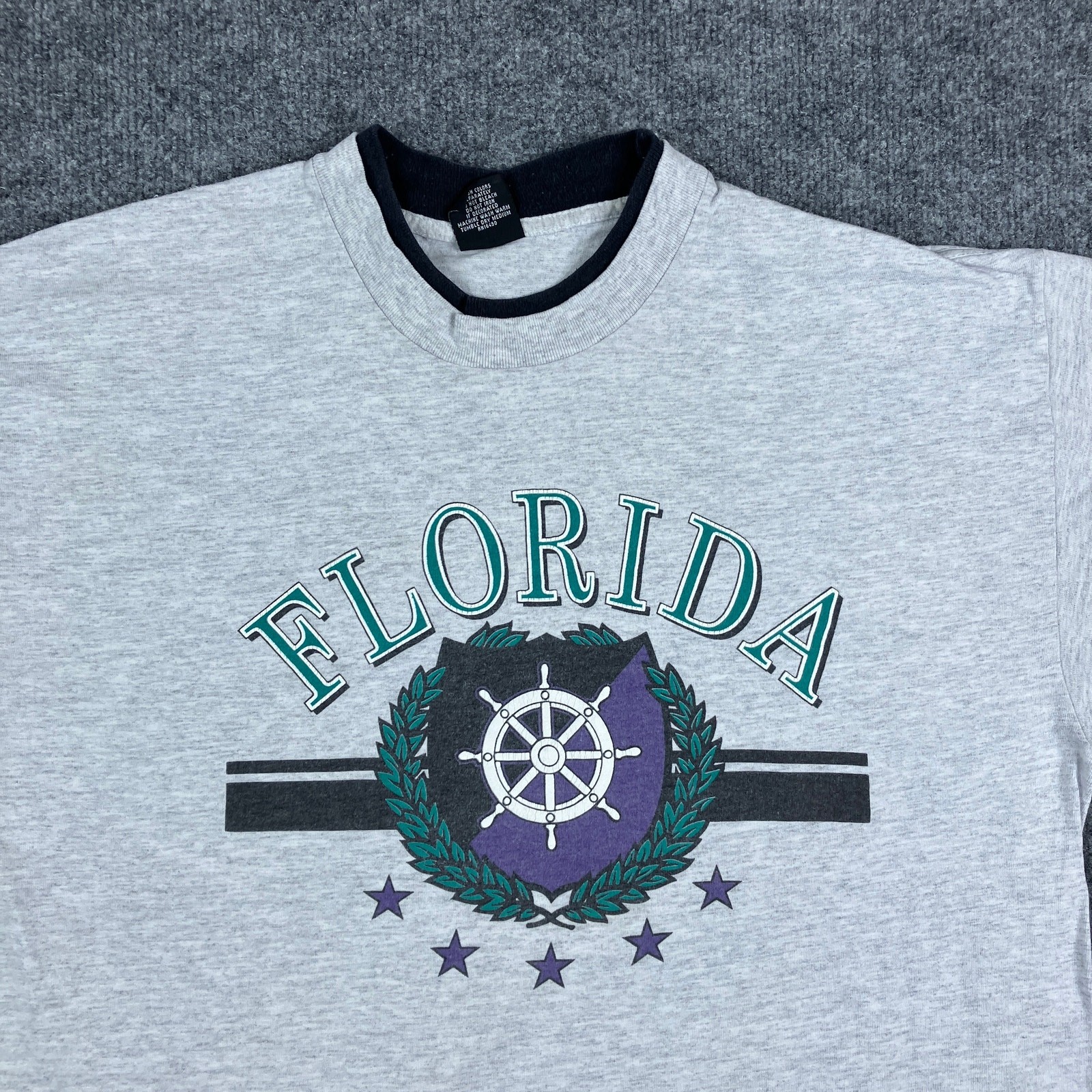 Sherry’s Best Florida Gray T-Shirt XL Sherry’s Best Crest Graphic 100% Cotton