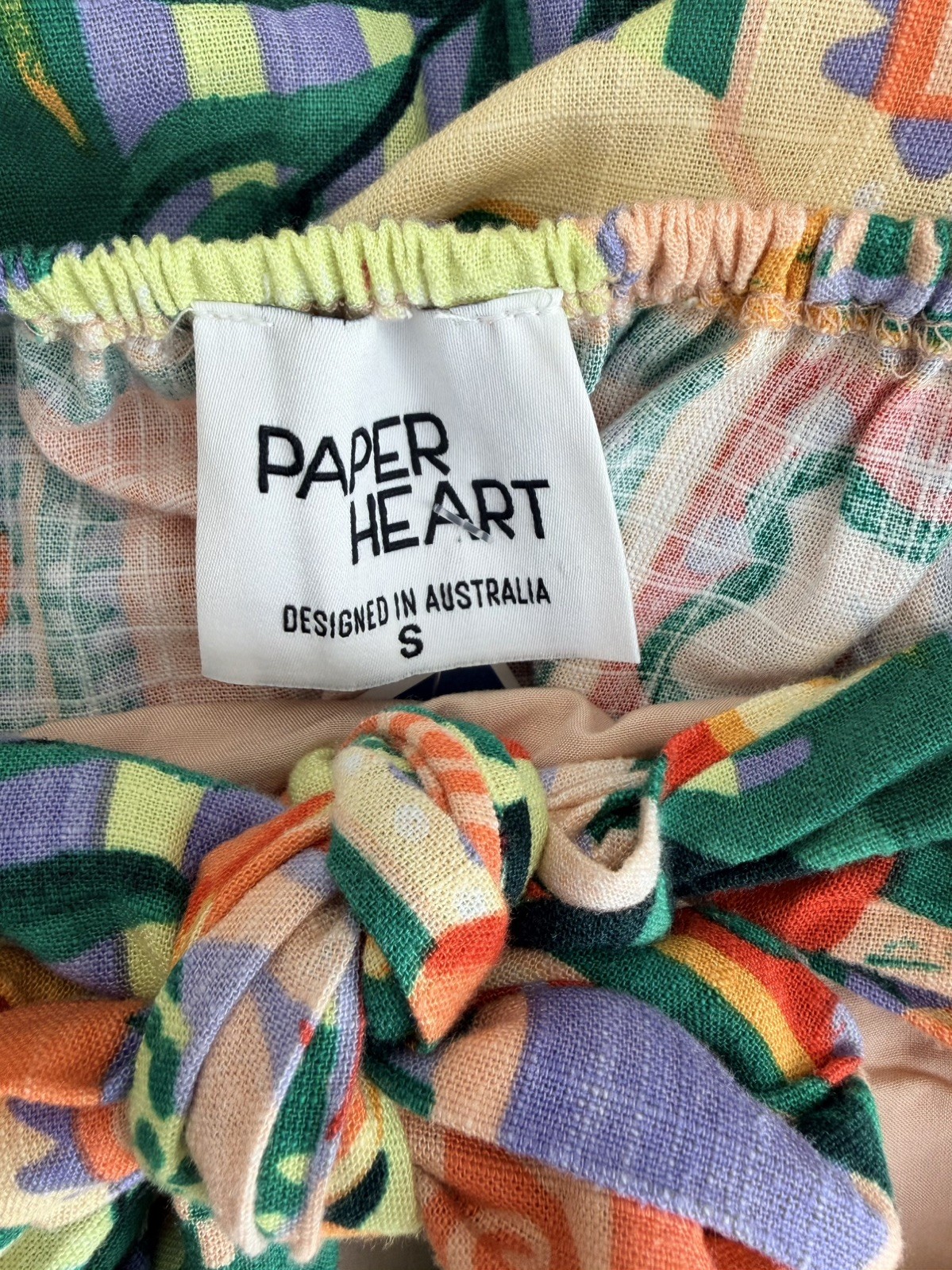 Anthropologie Paper Heart Fruit Patchwork Strapless Tir Back Maxi Dress NWT