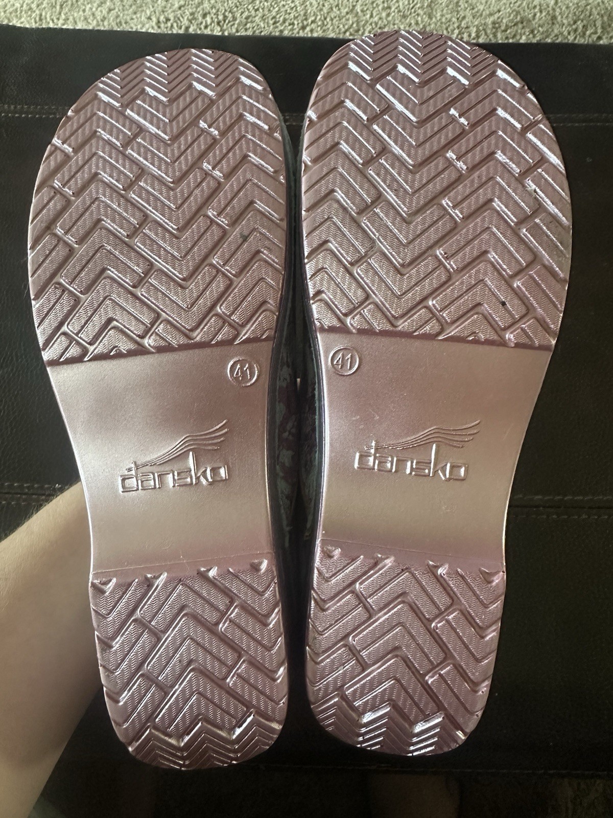Dansko Wide Pro Clog in Iridescent Candy Sky Size 41