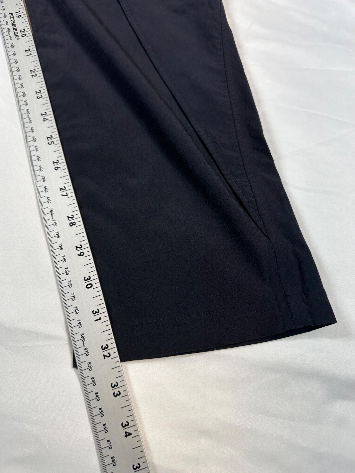 Paskho Pants Black Travel Comfort Leisure Pants Zip Fly Drawstring XXL