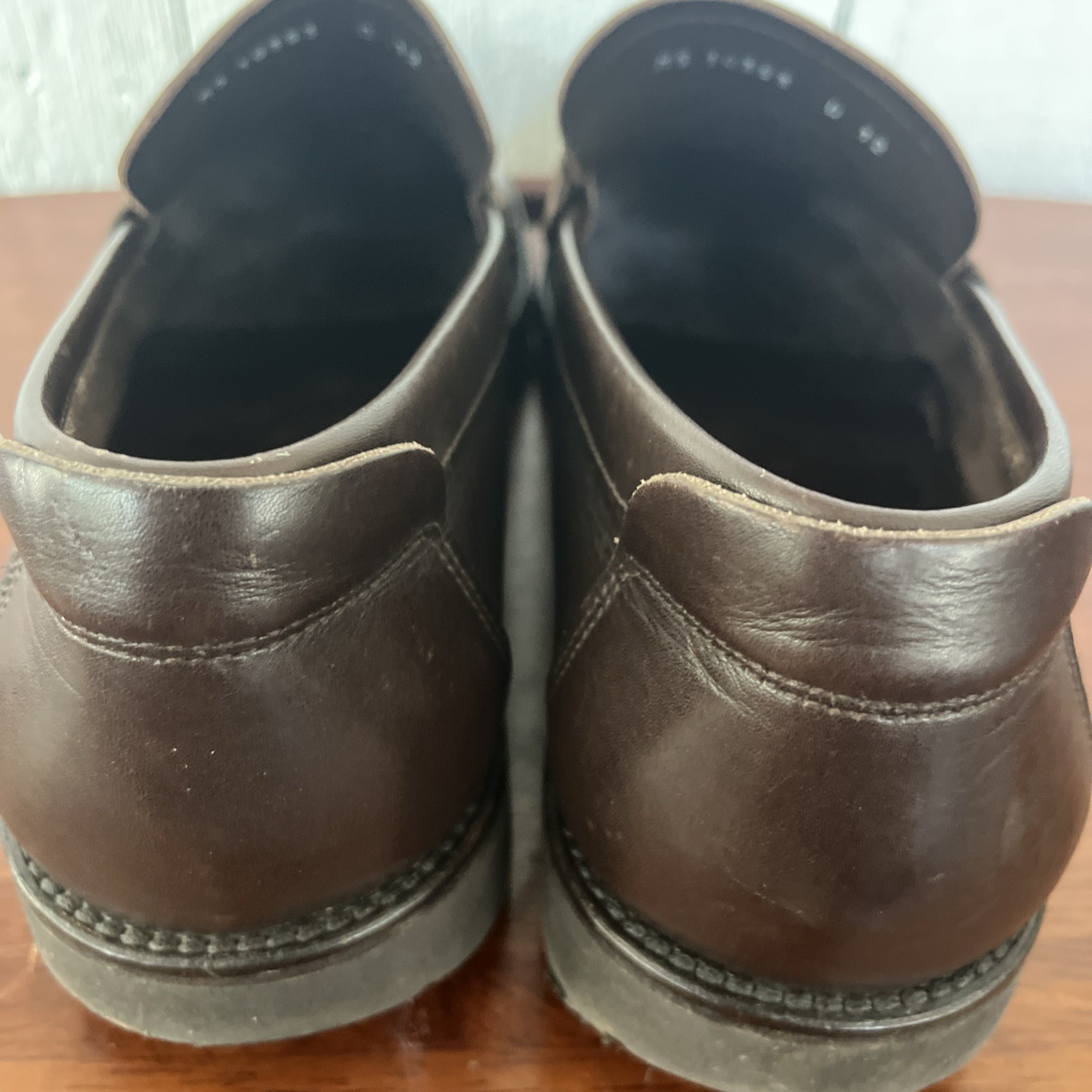 Salvatore Ferragamo Men’s Brown Loafers 12 D (Heel repaired- See Picture )