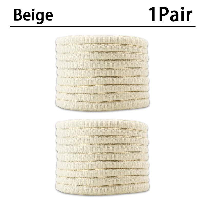 Half Round High quality Shoelaces 4mm Wide Solid Color Shoelace Sneaker Classic