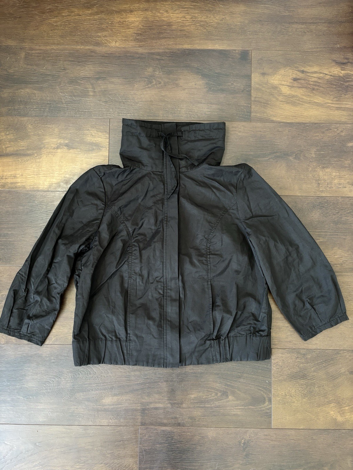 Christopher & Banks Women’s Medium Black Lightweight High Collar Zip Jacket