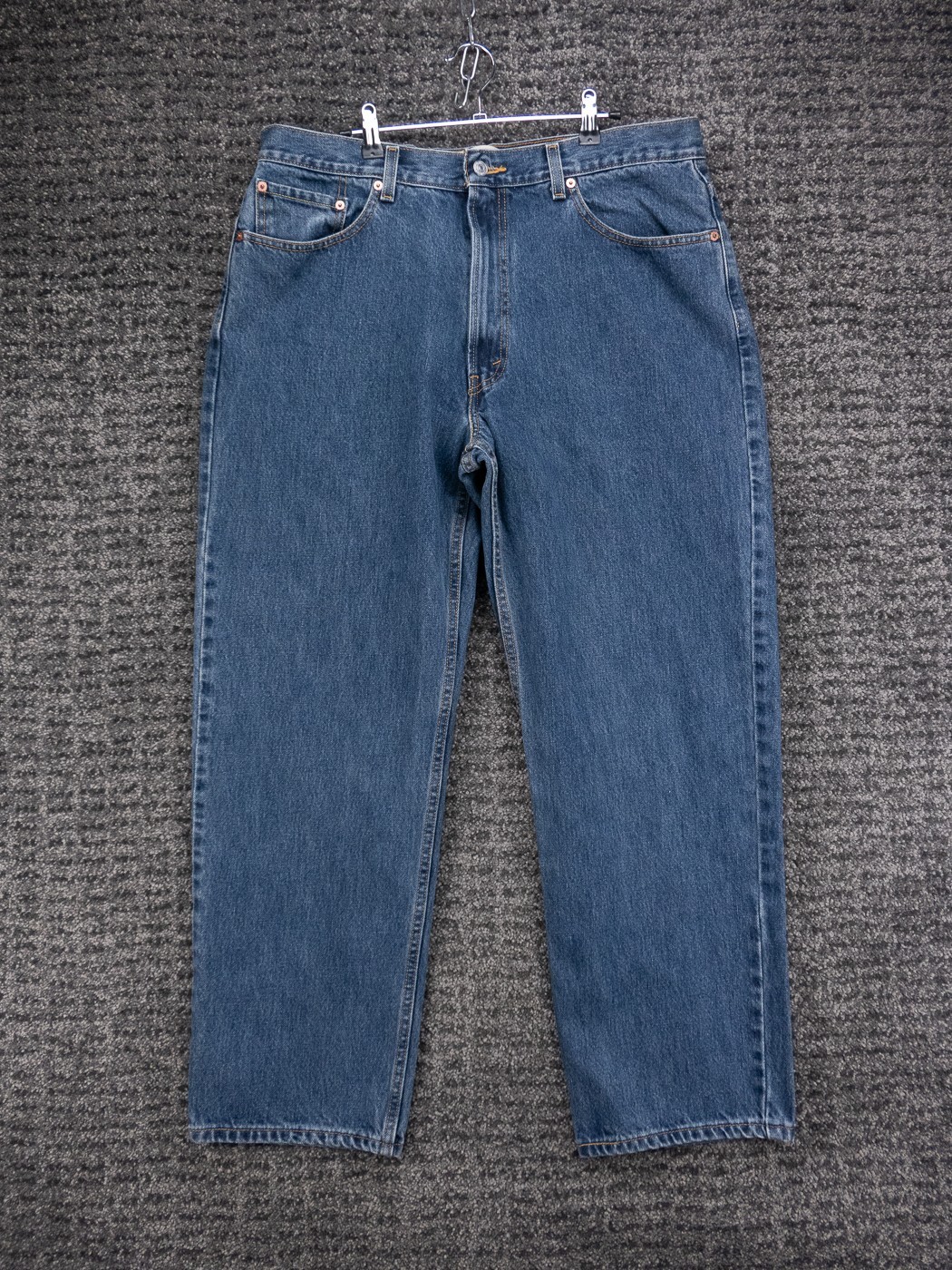 Levis 550 Jeans Mens 38×30 Actual 36×30 Blue Relaxed Slight Taper Cotton Denim