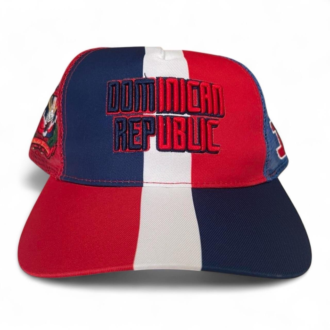 Dominican Republic Trucker Snapback Hat Blue/Red/White National Team Sports