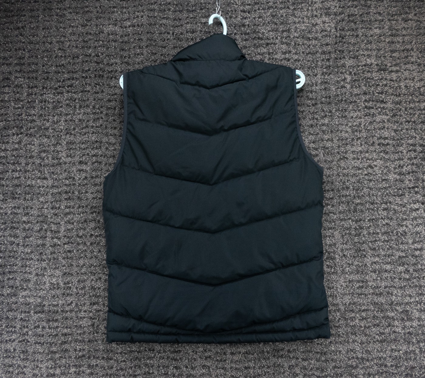 Hollister Puffer Vest Mens Medium Black Full Zip Insulated Jacket Outdoor Preppy