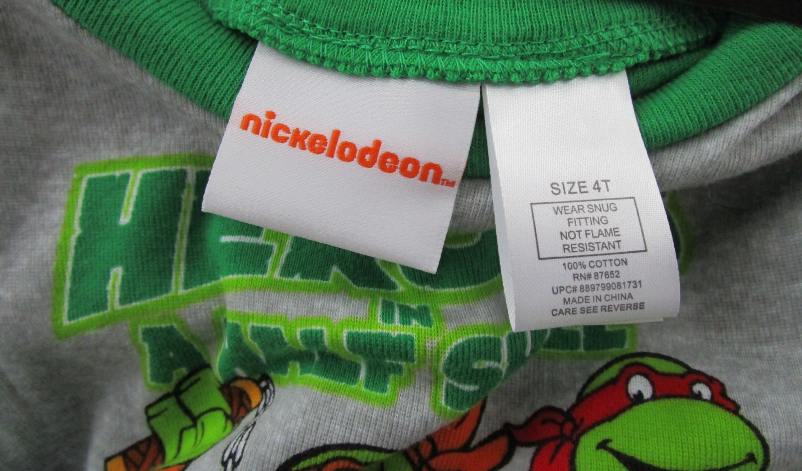 Teenage Mutant Ninja Turtles 4 Piece Cotton Sleepwear Set Size 4T NWT Retail $36