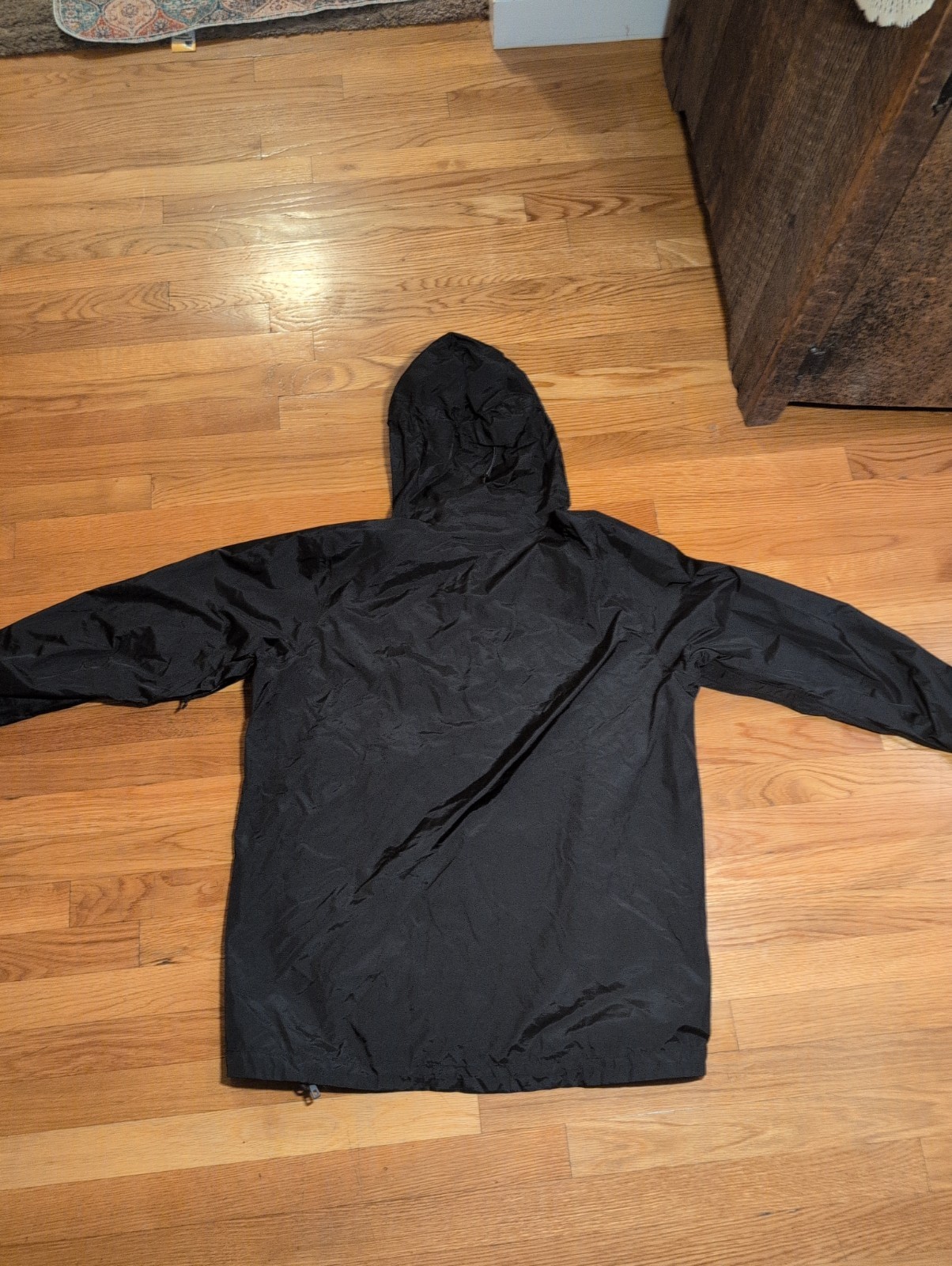 Patagonia Men’s H2NO Waterproof Black Hooded Rain Jacket Size Large Full Zip