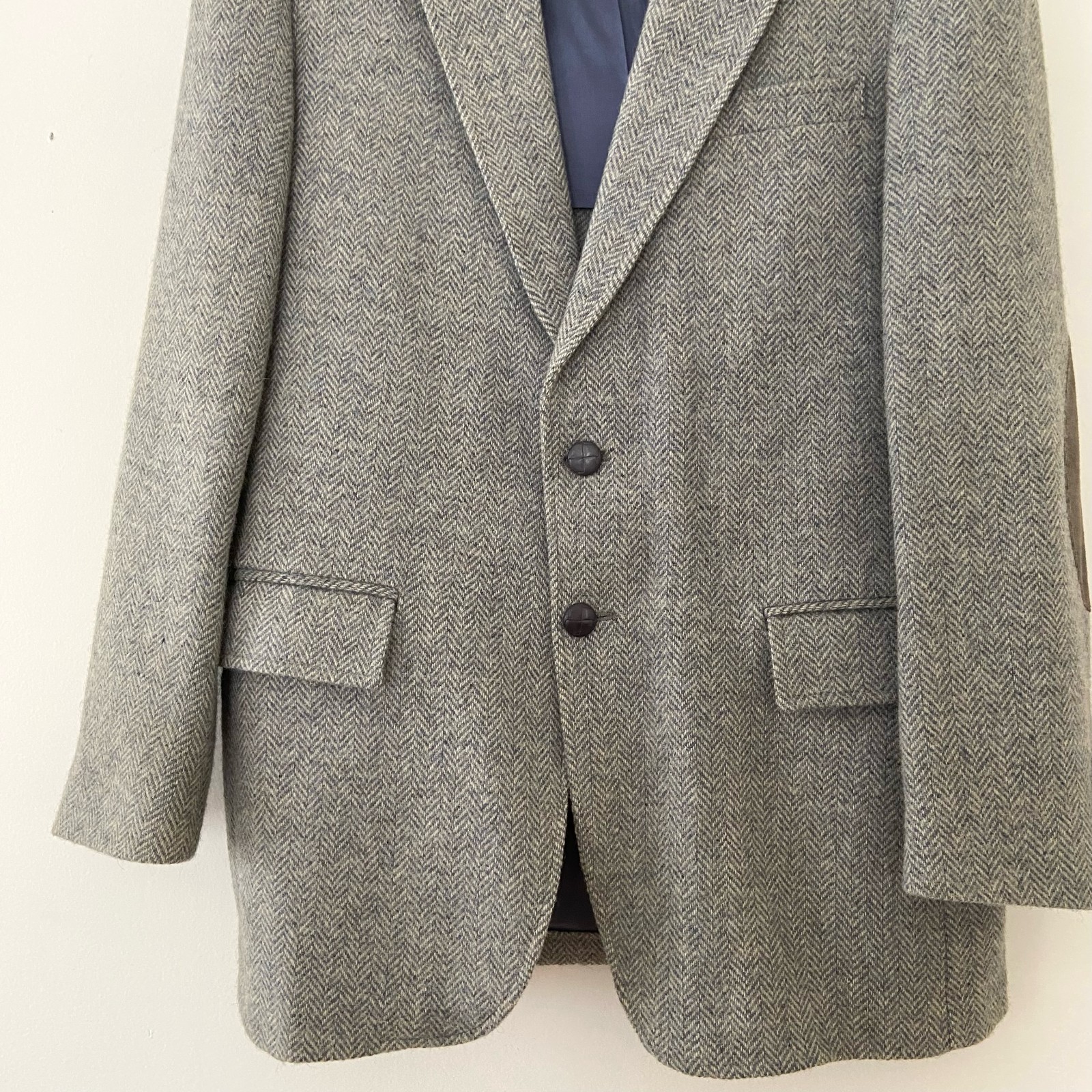 Vtg Middishade Herringbone Men’s Sportcoat 40R Tweed Old Money Academia Elbow