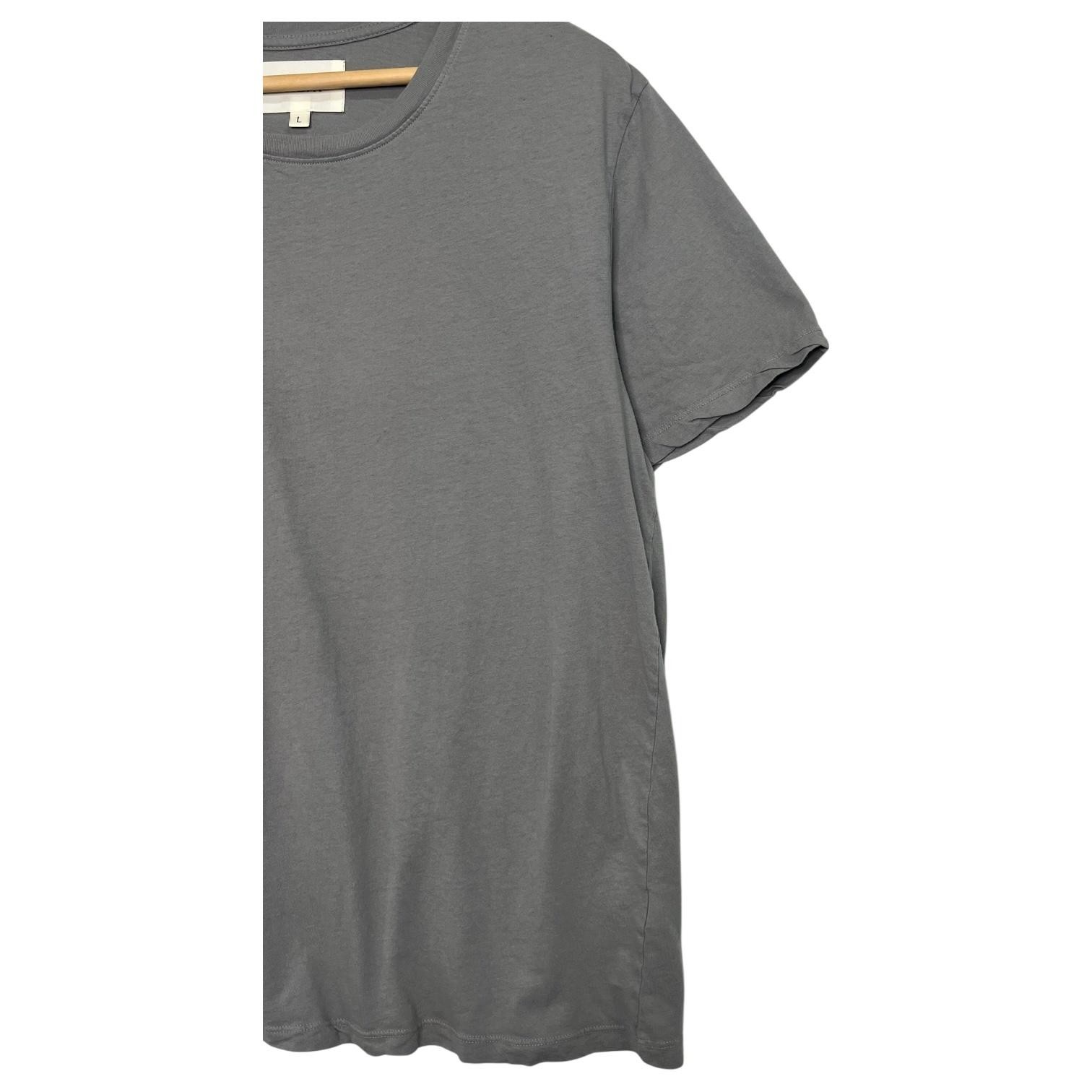 Wheat Shirt Womens Large Gray Crewneck Made USA Cotton Soft Casual Basic Tee