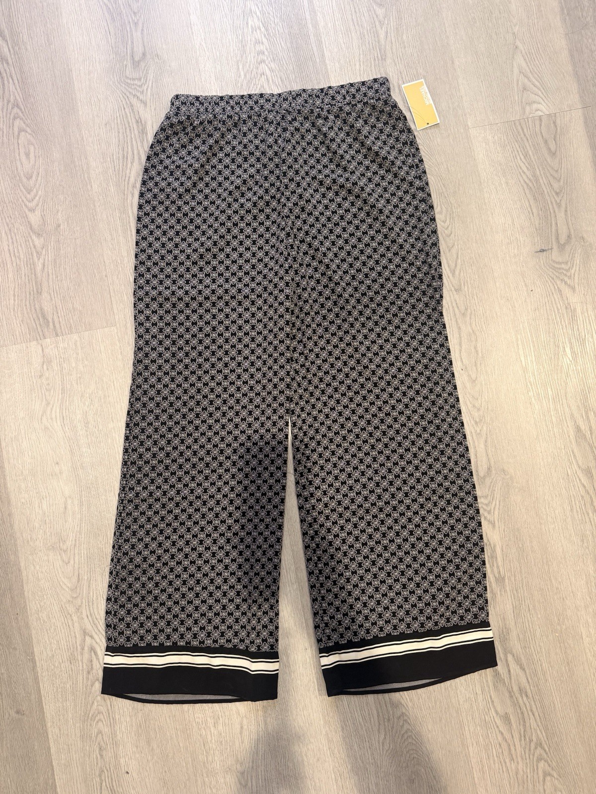 Michael Kors Women’s Black Patterned Dress Pants Size M