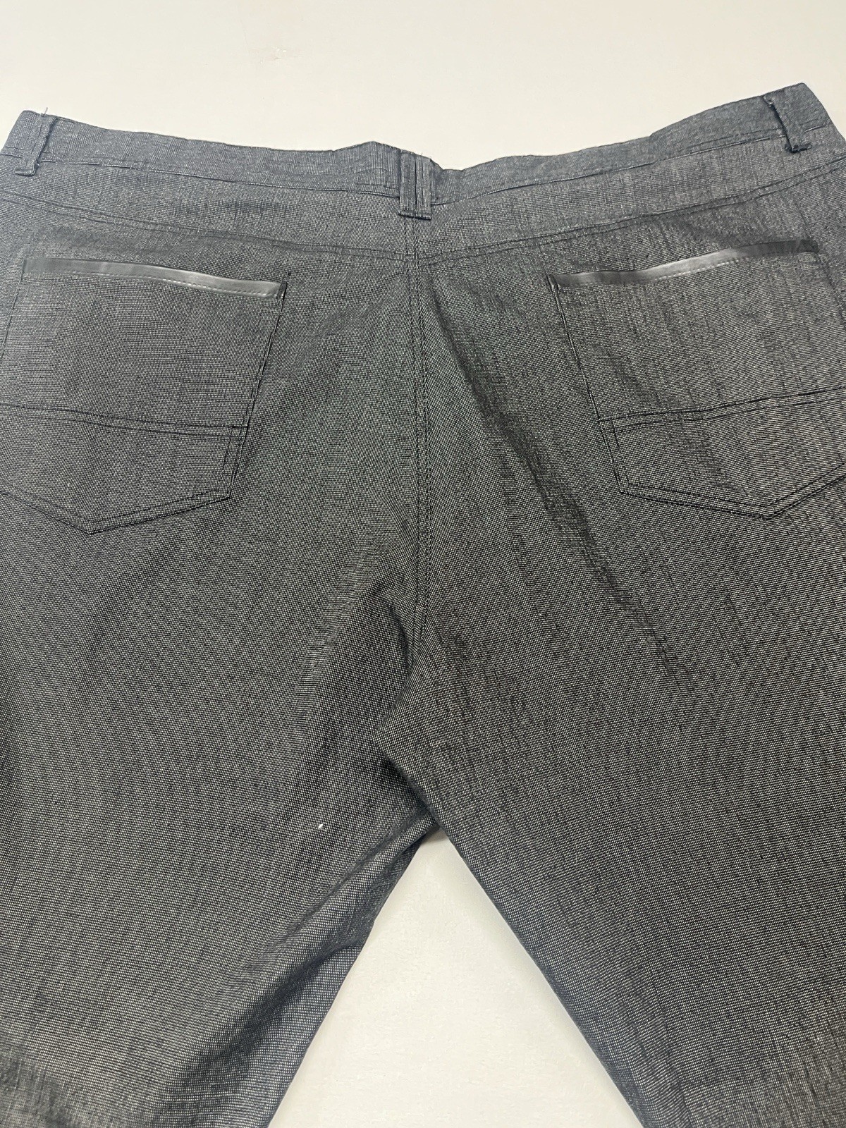 Point Zero Men’s plus Relaxed Straight leg pants in Dark Charcoal 48×34 1341