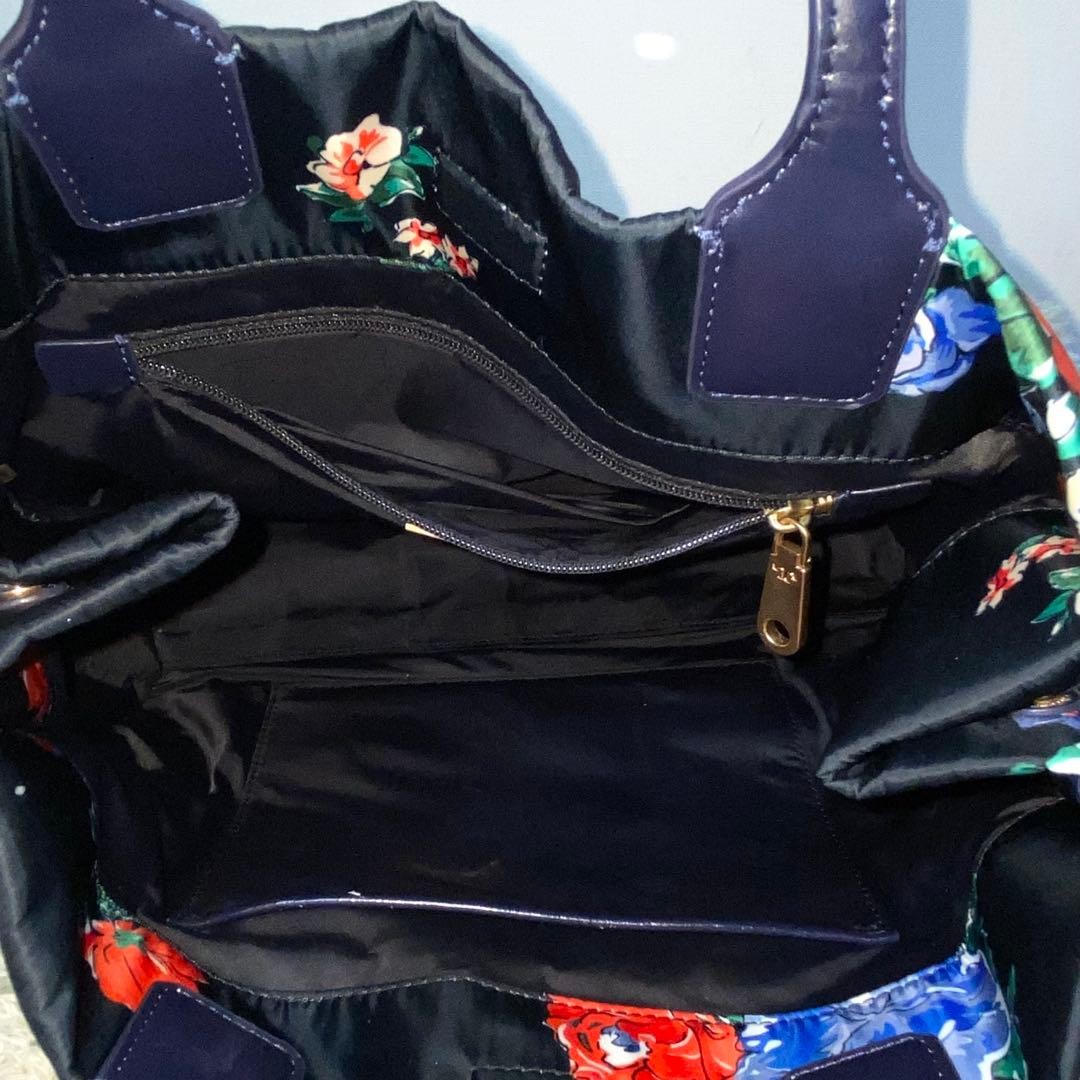 TORY BURCH Tory Burch Tote Bag Ella Botanical Floral Pattern