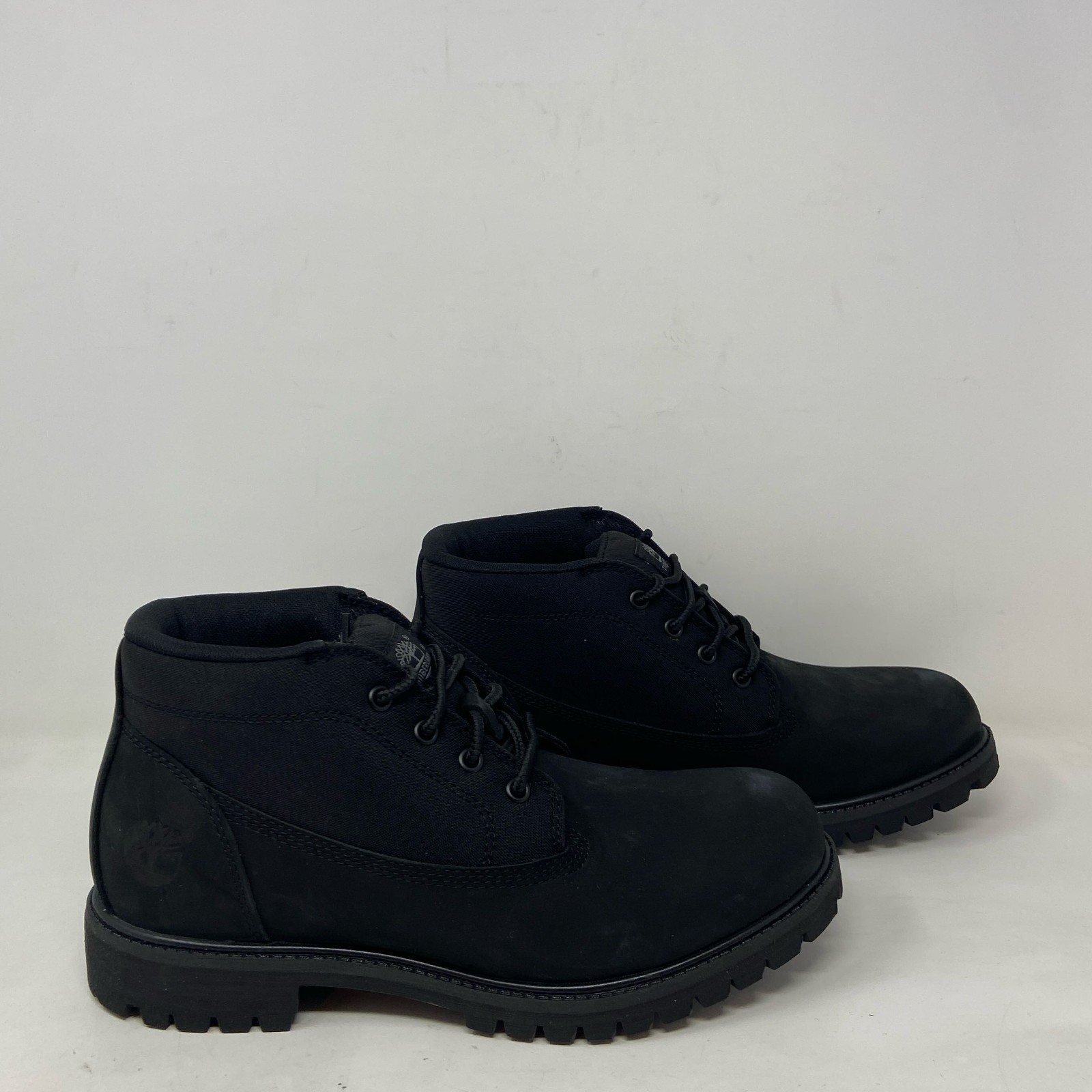 Timberland Heritage Mid Lace Chukka Boot Black Nubuck Men’s 9.5