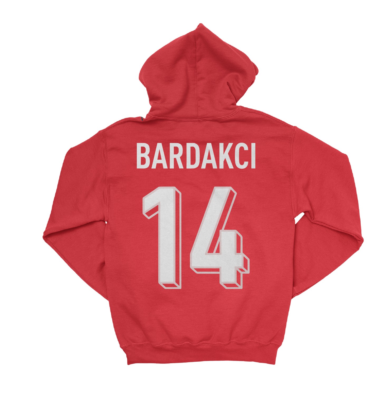 Turkiye Pride Bardakci 14 Two-Sided Jersey Style Unisex Hooded Sweatshirt