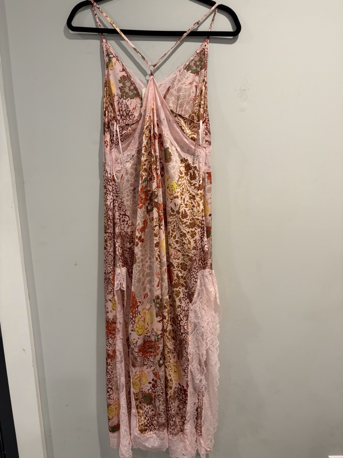 Free People Intimates Right Now Slip Dress In BLUSH COMBO BNWT Size Medium