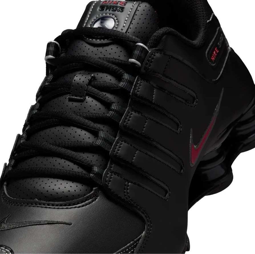 Nike Shox NZ Black White Varsity Red Running Sneakers 378341-017 Men’s Sizes