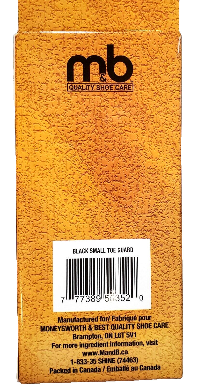 Moneysworth & Best Quality Shoe Toe Guard Boot Saver – Color Black Small 1 Pair